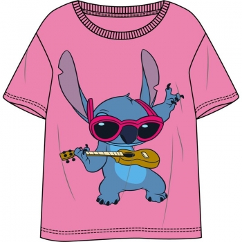 Camiseta Stitch Rosa 